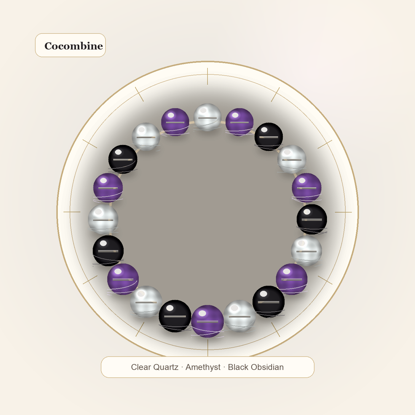 Protection Crystal Bracelet by Cocombine