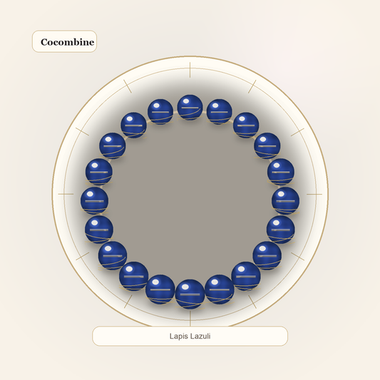 Lapis Lazuli Classic Bracelet by Cocombine