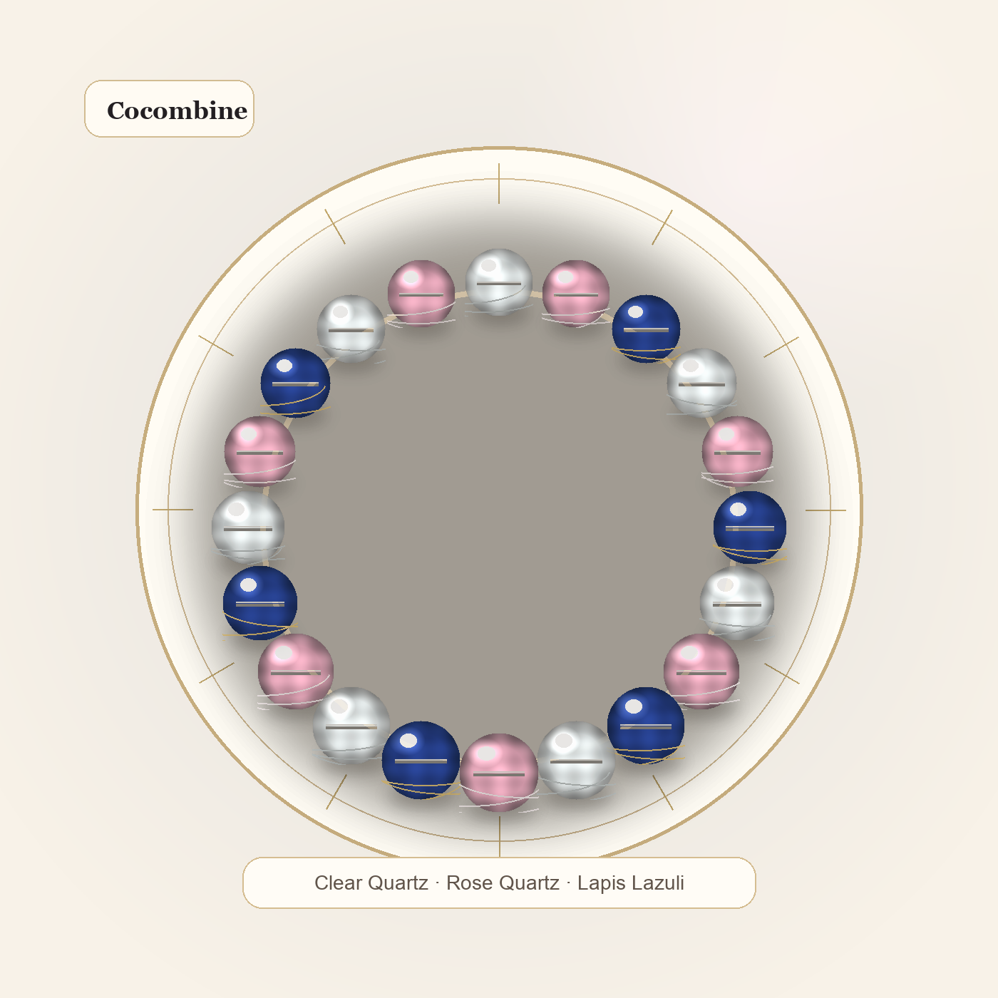 Libra Zodiac Crystal Bracelet by Cocombine