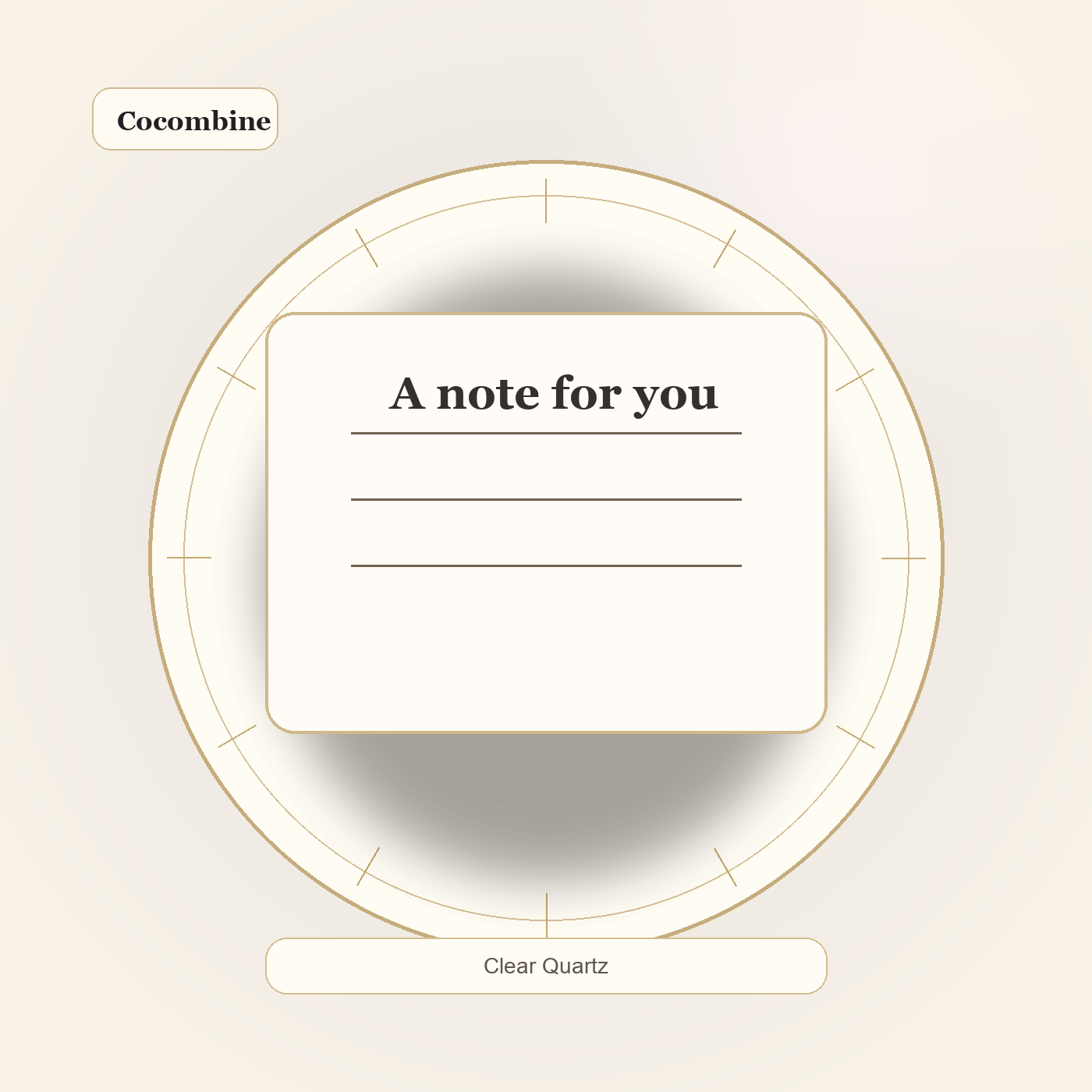 Personalized Message Card by Cocombine
