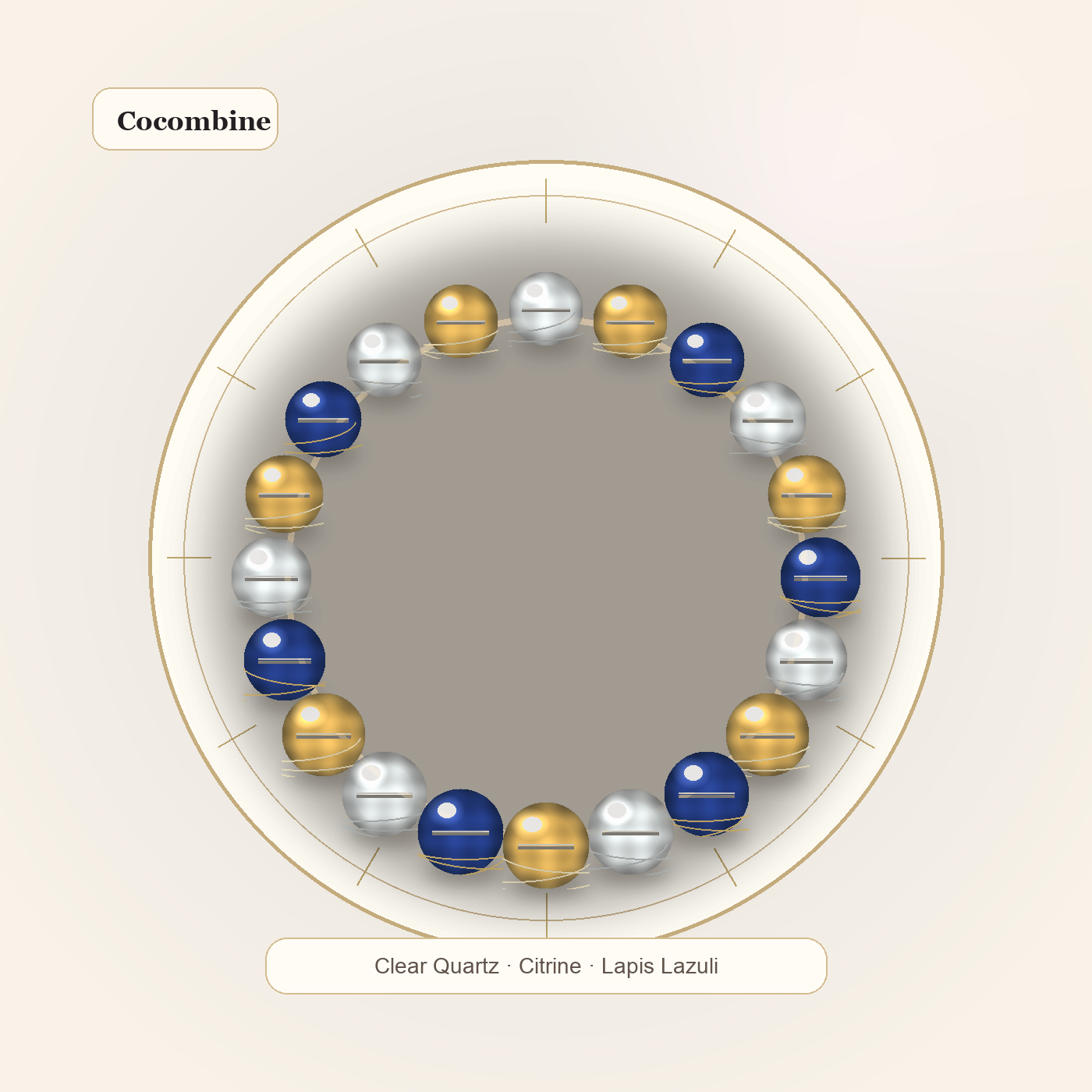 Sagittarius Zodiac Crystal Bracelet by Cocombine