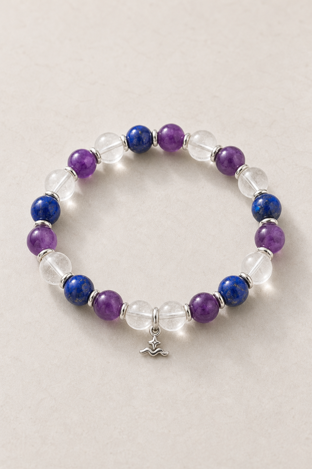 Aquarius Zodiac Crystal Bracelet